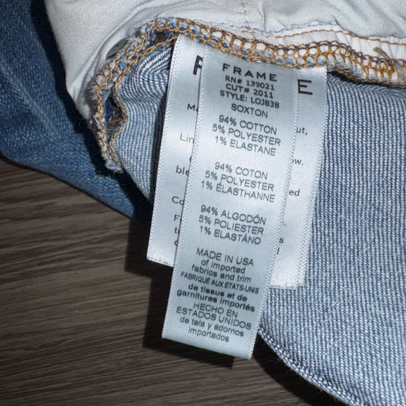 FRAME Le Original Denim Jeans Size 29 - Picture 7 of 9